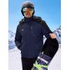 imageWULFUL Mens Ski Jackets Warm Winter Snow Windbreaker Resistant Snowboard Fleece Coat Mountain Waterproof Parka with HoodBlacknavy