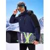 imageWULFUL Mens Ski Jackets Warm Winter Snow Windbreaker Resistant Snowboard Fleece Coat Mountain Waterproof Parka with HoodBlacknavy