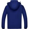 imageWULFUL Mens Ski Jackets Warm Winter Snow Windbreaker Resistant Snowboard Fleece Coat Mountain Waterproof Parka with HoodLight Navy
