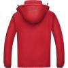 imageWULFUL Mens Ski Jackets Warm Winter Snow Windbreaker Resistant Snowboard Fleece Coat Mountain Waterproof Parka with HoodRed