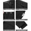 imageWULFUL Mens Slim Fit 3 Piece Suits Two Button Blazer Vest ampamp Pants Tuxedo Set for Business Wedding PartyBlack