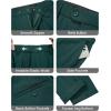 imageWULFUL Mens Slim Fit 3 Piece Suits Two Button Blazer Vest ampamp Pants Tuxedo Set for Business Wedding PartyBlackish Green