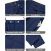 imageWULFUL Mens Slim Fit 3 Piece Suits Two Button Blazer Vest ampamp Pants Tuxedo Set for Business Wedding PartyNavy