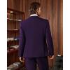 imageWULFUL Mens Slim Fit 3 Piece Suits Two Button Blazer Vest ampamp Pants Tuxedo Set for Business Wedding PartyPurple