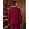 imageWULFUL Mens Slim Fit 3 Piece Suits Two Button Blazer Vest ampamp Pants Tuxedo Set for Business Wedding PartyRed