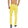 imageWULFUL Mens Slim Fit Skinny Stretch Comfy Jeans Denim PantsBright Yellow