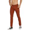 imageWULFUL Mens Slim Fit Skinny Stretch Comfy Jeans Denim PantsCoffee