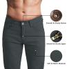 imageWULFUL Mens Slim Fit Skinny Stretch Comfy Jeans Denim PantsDark Grey
