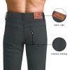 imageWULFUL Mens Slim Fit Skinny Stretch Comfy Jeans Denim PantsDark Grey