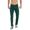imageWULFUL Mens Slim Fit Skinny Stretch Comfy Jeans Denim PantsGreen
