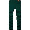 imageWULFUL Mens Slim Fit Skinny Stretch Comfy Jeans Denim PantsGreen