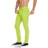 imageWULFUL Mens Slim Fit Skinny Stretch Comfy Jeans Denim PantsLemon Yellow