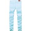 imageWULFUL Mens Slim Fit Skinny Stretch Comfy Jeans Denim PantsLight Blue