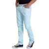 imageWULFUL Mens Slim Fit Skinny Stretch Comfy Jeans Denim PantsLight Blue