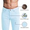 imageWULFUL Mens Slim Fit Skinny Stretch Comfy Jeans Denim PantsLight Blue