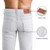 imageWULFUL Mens Slim Fit Skinny Stretch Comfy Jeans Denim PantsLight Grey