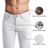 imageWULFUL Mens Slim Fit Skinny Stretch Comfy Jeans Denim PantsLight Grey