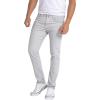 imageWULFUL Mens Slim Fit Skinny Stretch Comfy Jeans Denim PantsLight Grey