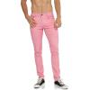 imageWULFUL Mens Slim Fit Skinny Stretch Comfy Jeans Denim PantsPink