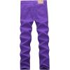 imageWULFUL Mens Slim Fit Skinny Stretch Comfy Jeans Denim PantsPurple01