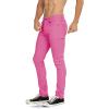 imageWULFUL Mens Slim Fit Skinny Stretch Comfy Jeans Denim PantsRose Red