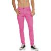 imageWULFUL Mens Slim Fit Skinny Stretch Comfy Jeans Denim PantsRose Red