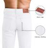 imageWULFUL Mens Slim Fit Skinny Stretch Comfy Jeans Denim PantsWhite