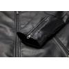 imageWULFUL Mens Stand Collar Leather Jacket Motorcycle Lightweight Faux Leather OutwearBlack0072