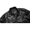 imageWULFUL Mens Stand Collar Leather Jacket Motorcycle Lightweight Faux Leather OutwearBlack0072