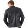 imageWULFUL Mens Stand Collar Leather Jacket Motorcycle Lightweight Faux Leather OutwearBlack0075