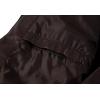 imageWULFUL Mens Stand Collar Leather Jacket Motorcycle Lightweight Faux Leather OutwearCoffee