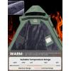 imageWULFUL Mens Waterproof Ski Jacket Warm Winter Coats Windproof Winter Jackets for Men Fleece Lined Windbreaker with HoodArmy Green
