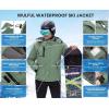 imageWULFUL Mens Waterproof Ski Jacket Warm Winter Coats Windproof Winter Jackets for Men Fleece Lined Windbreaker with HoodArmy Green