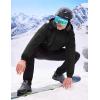 imageWULFUL Mens Waterproof Ski Jacket Warm Winter Coats Windproof Winter Jackets for Men Fleece Lined Windbreaker with HoodBlack