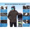 imageWULFUL Mens Waterproof Ski Jacket Warm Winter Coats Windproof Winter Jackets for Men Fleece Lined Windbreaker with HoodCoffee