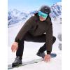 imageWULFUL Mens Waterproof Ski Jacket Warm Winter Coats Windproof Winter Jackets for Men Fleece Lined Windbreaker with HoodCoffee