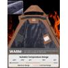 imageWULFUL Mens Waterproof Ski Jacket Warm Winter Coats Windproof Winter Jackets for Men Fleece Lined Windbreaker with HoodDark Brown