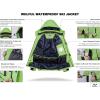 imageWULFUL Mens Waterproof Ski Jacket Warm Winter Coats Windproof Winter Jackets for Men Fleece Lined Windbreaker with HoodFluorescent Green