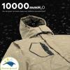 imageWULFUL Mens Waterproof Ski Jacket Warm Winter Coats Windproof Winter Jackets for Men Fleece Lined Windbreaker with HoodKhaki