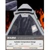 imageWULFUL Mens Waterproof Ski Jacket Warm Winter Coats Windproof Winter Jackets for Men Fleece Lined Windbreaker with HoodLight Grey