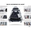 imageWULFUL Mens Waterproof Ski Jacket Warm Winter Coats Windproof Winter Jackets for Men Fleece Lined Windbreaker with HoodLight Greynew