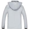 imageWULFUL Mens Waterproof Ski Jacket Warm Winter Coats Windproof Winter Jackets for Men Fleece Lined Windbreaker with HoodLight Greynew