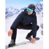 imageWULFUL Mens Waterproof Ski Jacket Warm Winter Coats Windproof Winter Jackets for Men Fleece Lined Windbreaker with HoodNavy Blue