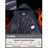 imageWULFUL Mens Waterproof Ski Jacket Warm Winter Coats Windproof Winter Jackets for Men Fleece Lined Windbreaker with HoodNavy Blue