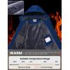 imageWULFUL Mens Waterproof Ski Jacket Warm Winter Coats Windproof Winter Jackets for Men Fleece Lined Windbreaker with HoodNavy Bluenew