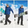 imageWULFUL Mens Waterproof Ski Jacket Warm Winter Coats Windproof Winter Jackets for Men Fleece Lined Windbreaker with HoodNavy Bluenewn2