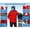 imageWULFUL Mens Waterproof Ski Jacket Warm Winter Coats Windproof Winter Jackets for Men Fleece Lined Windbreaker with HoodRed