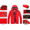 imageWULFUL Mens Waterproof Ski Jacket Warm Winter Coats Windproof Winter Jackets for Men Fleece Lined Windbreaker with HoodRedn2