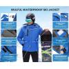 imageWULFUL Mens Waterproof Ski Jacket Warm Winter Coats Windproof Winter Jackets for Men Fleece Lined Windbreaker with HoodRoyal Blue