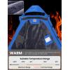 imageWULFUL Mens Waterproof Ski Jacket Warm Winter Coats Windproof Winter Jackets for Men Fleece Lined Windbreaker with HoodRoyal Blue